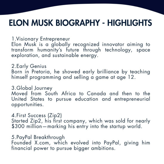 Elon Musk Biography 